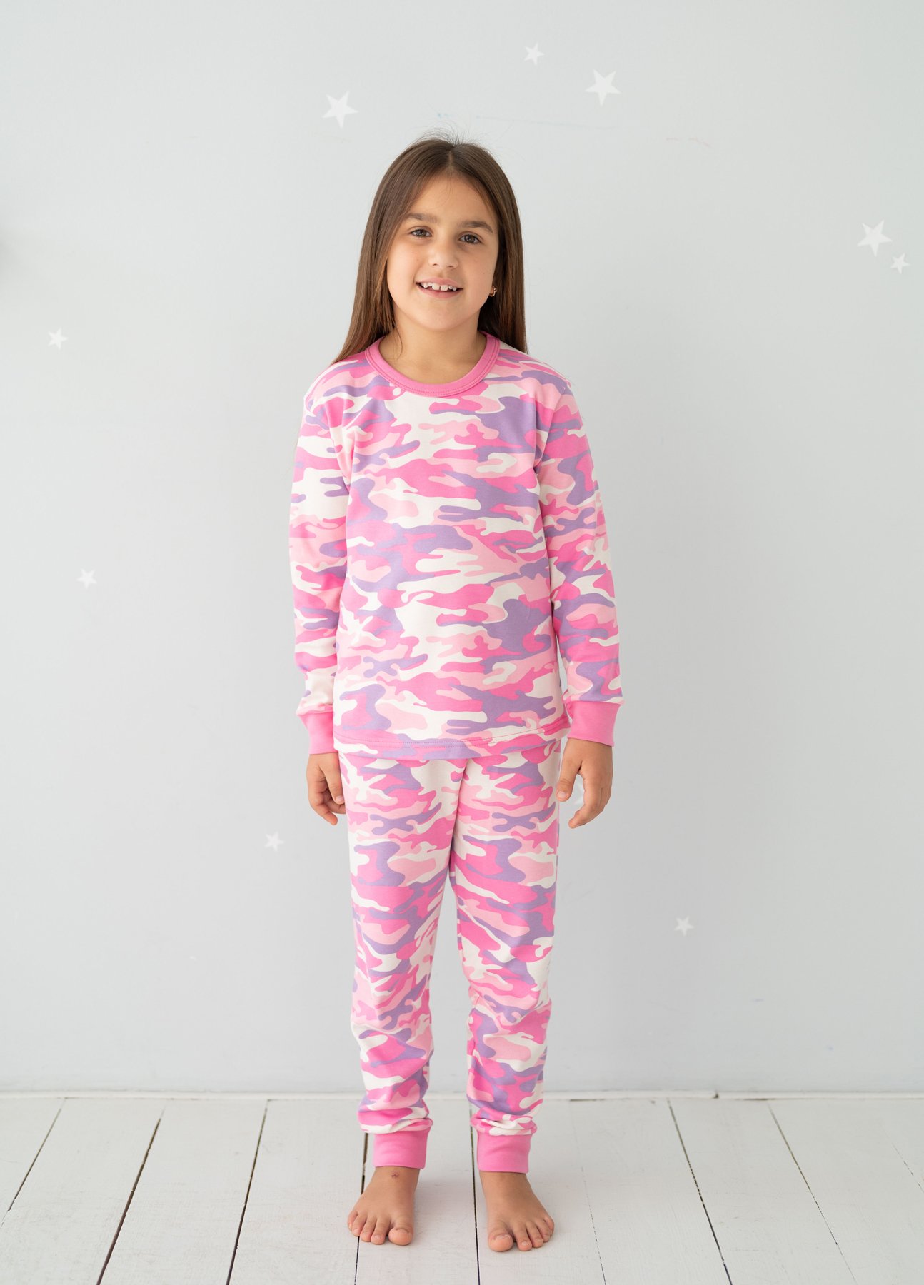 Пижама детская 95-4608 абстракция розовая 4