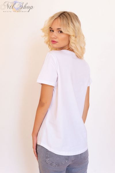 футболка жіноча 41-2322 білий 4