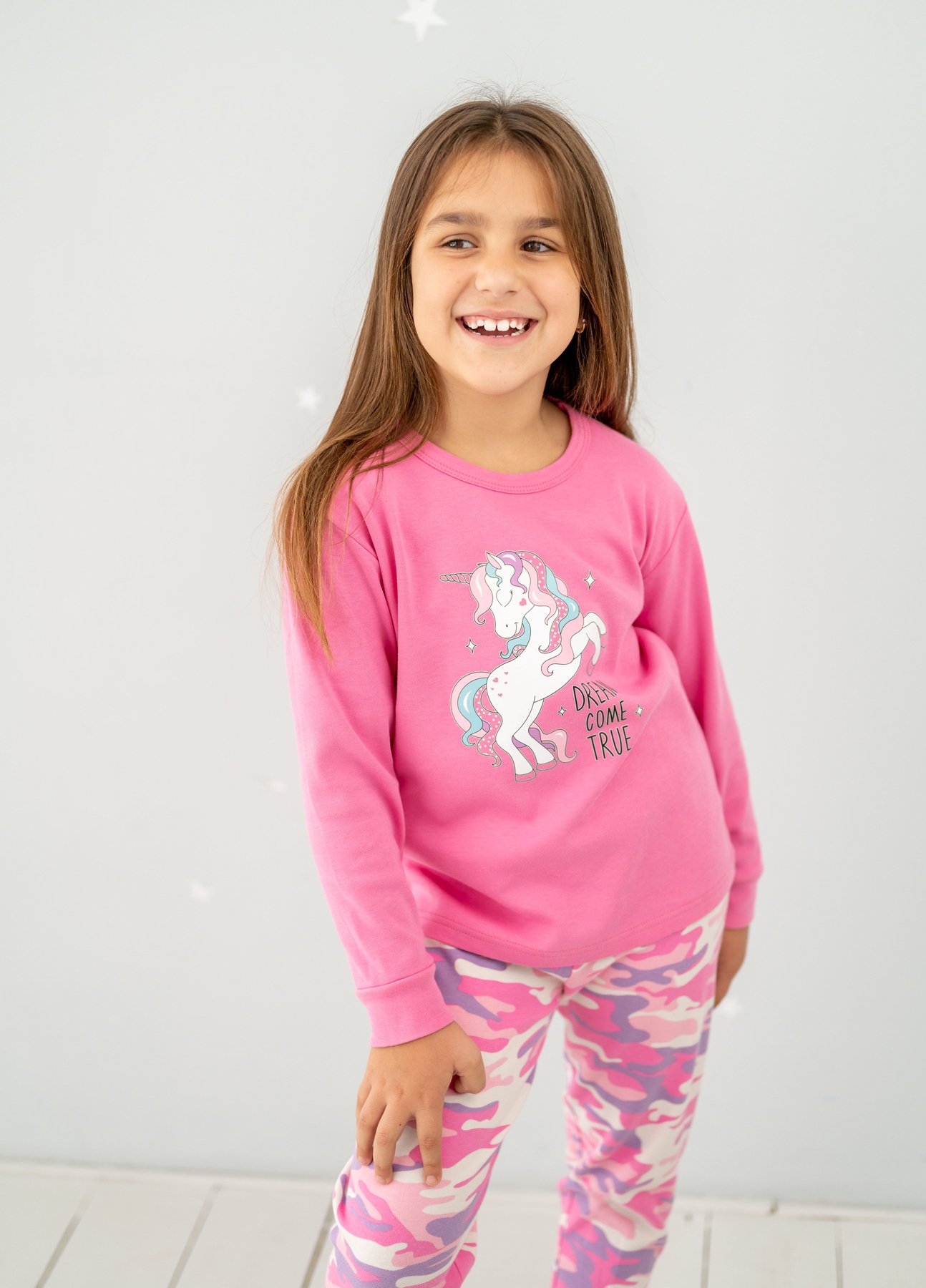 Пижама детская 94-4609 розовый 1