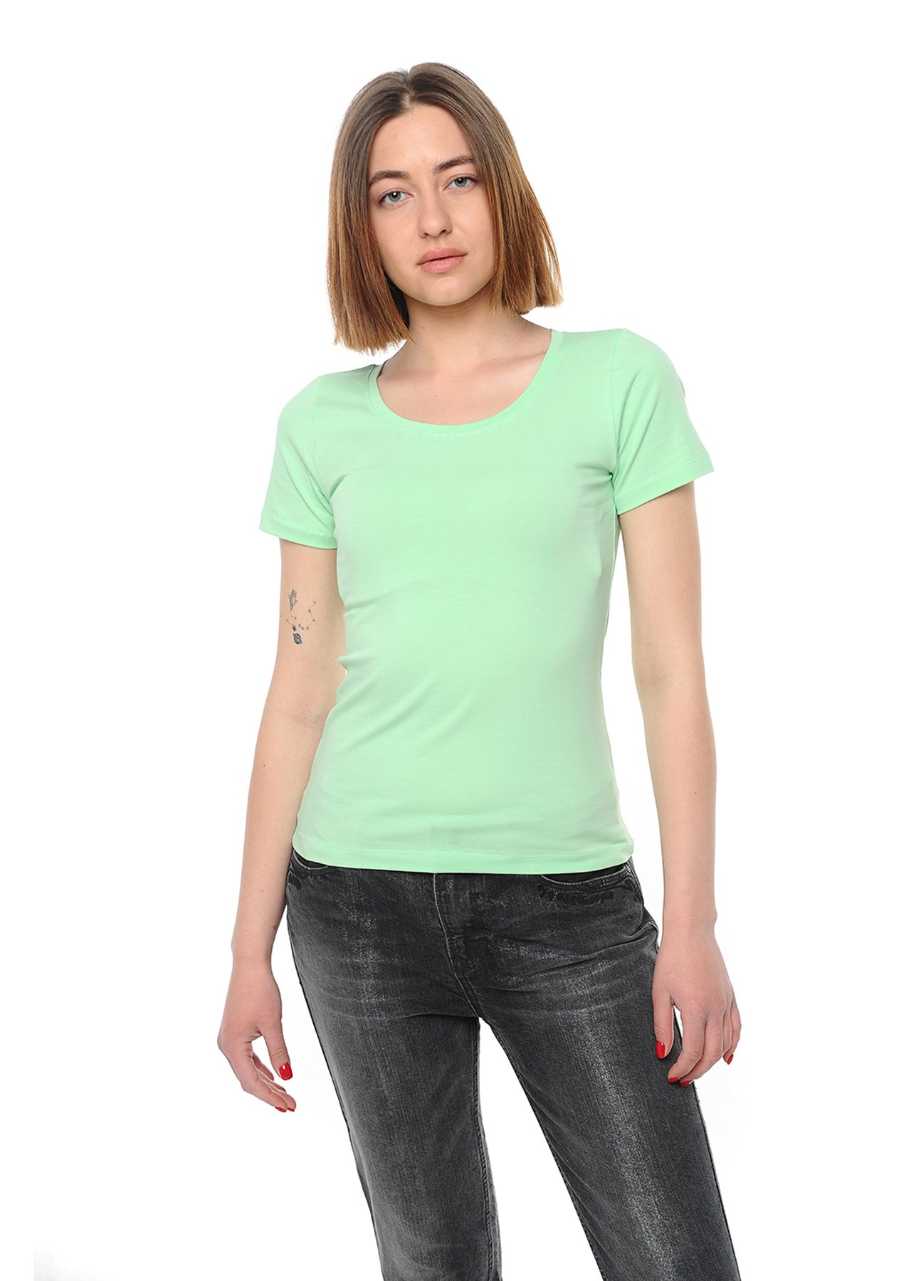 футболка женская 41-2347 салатовый 2