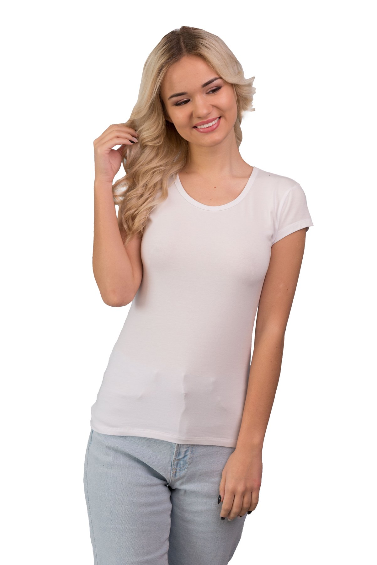 футболка женская 46-2310 белый 1