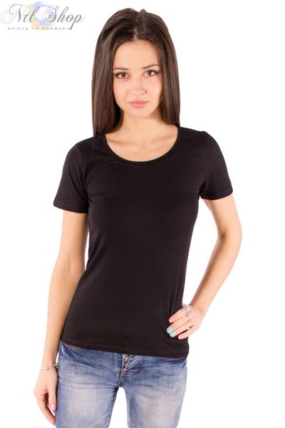 футболка женская 41-2347 черный 2