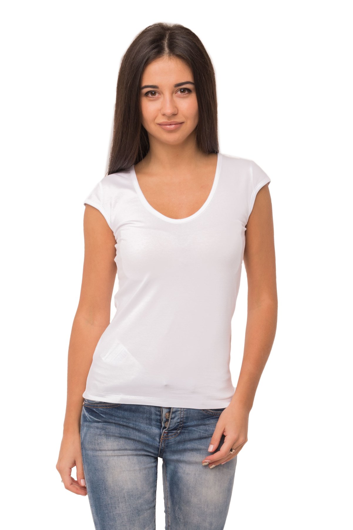 футболка жіноча 41-2323 білий 1