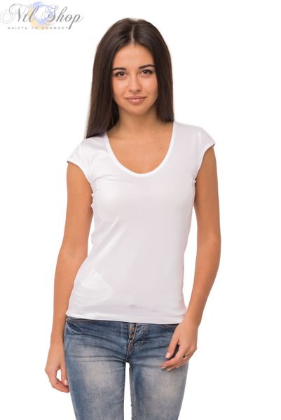 футболка жіноча 41-2323 білий 1